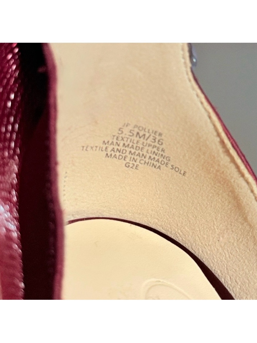 Jessica Simpson Phindies Burgundy Oversized Tulle Bow Stiletto Pumps Sz 5.5 NWT - Picture 8 of 9